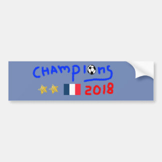 Autocollant De Voiture Champions 2018