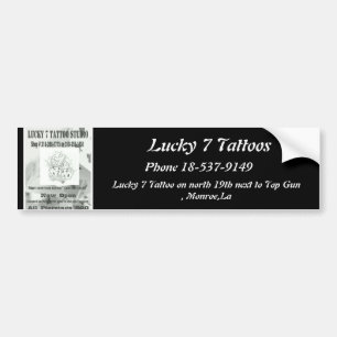Autocollant De Voiture Chance 7 Tattoos