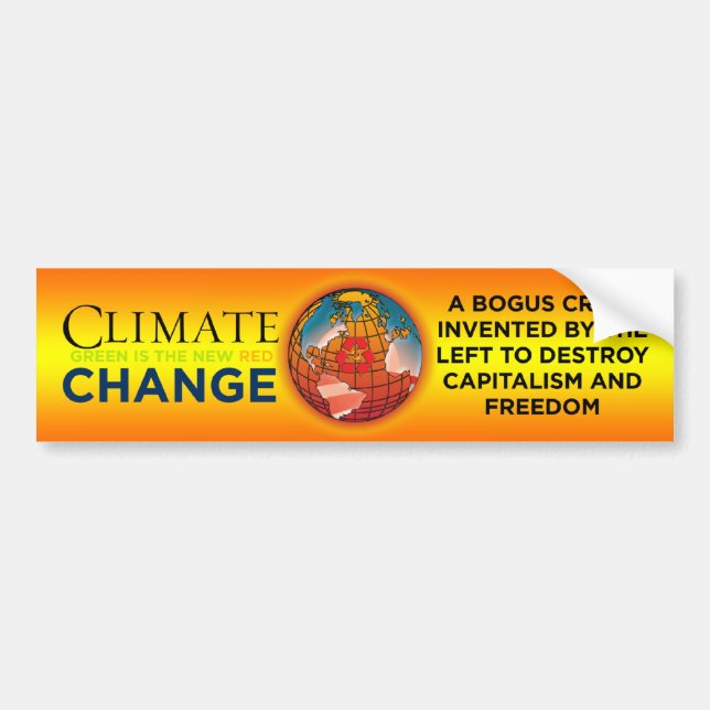 Autocollant De Voiture Changement climatique - adhésif pour pare-chocs (Devant)