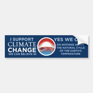 Autocollant De Voiture Changement-Oui de climat nous pouvons plaisanterie