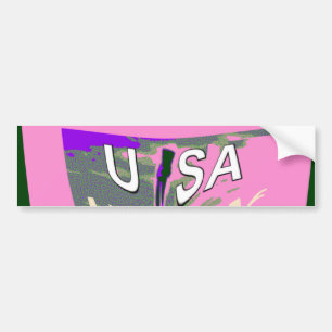 Autocollant De Voiture Changement Rose Hillary USA Nous Sommes Plus Forts