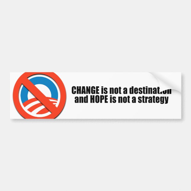 Autocollant De Voiture Changez n'est pas une destination (Devant)