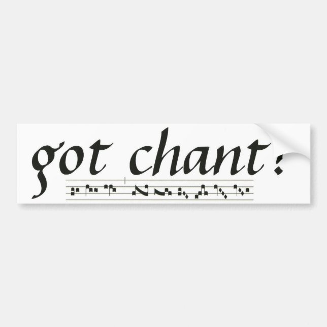 Autocollant De Voiture Chant obtenu ? (Devant)