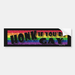 Autocollant De Voiture Chanter si Sticker Gay Bumper