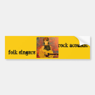 Autocollant De Voiture chanteurs folkloriques rock ...