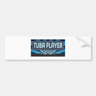Autocollant De Voiture Chapiteau de joueur de tuba