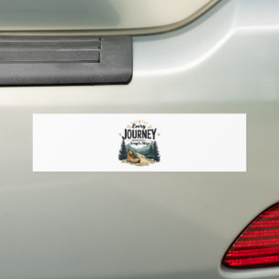 Autocollant De Voiture Chaque trajet commence par un Randonnée en une seu