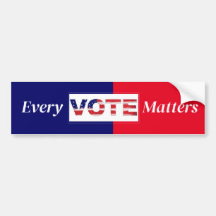Autocollant De Voiture Chaque vote compte