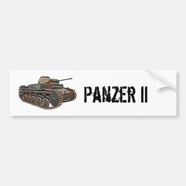 Autocollant De Voiture Char Panzer II (Devant)