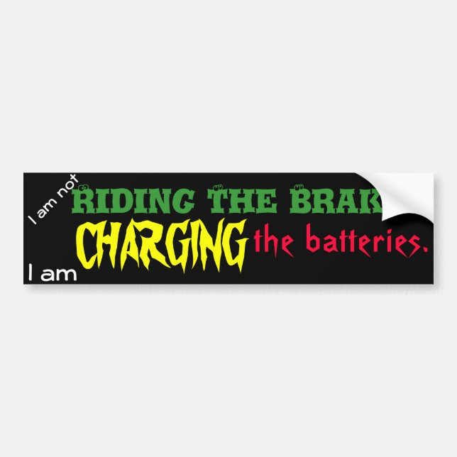 Autocollant De Voiture Charger les batteries (Devant)