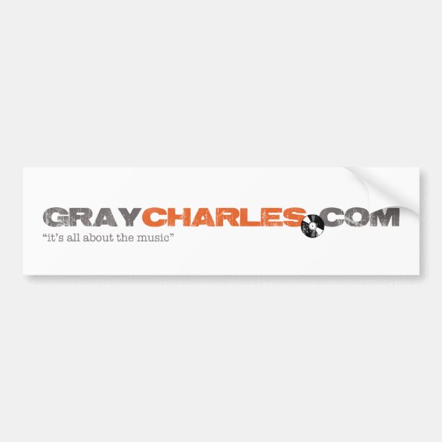 Autocollant De Voiture Charles gris - adhésif pour pare-chocs (Devant)