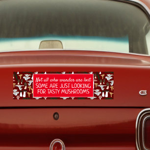 Autocollant De Voiture Chasseur de champignons de fourrage Fun Fungi Funn