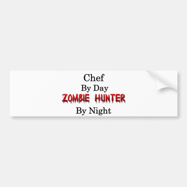Autocollant De Voiture Chasseur de chef/zombi (Devant)
