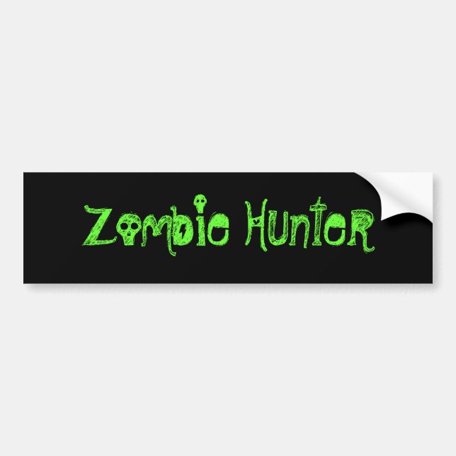 Autocollant De Voiture Chasseur de zombi (Devant)