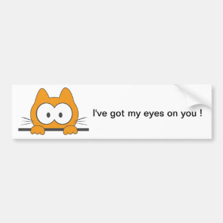Autocollant De Voiture Chat d'espion