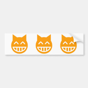 Autocollant De Voiture Chat Emoji Grille