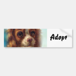 Autocollant De Voiture Chat Kitten Chien Adopter le pare-chocs Sticker