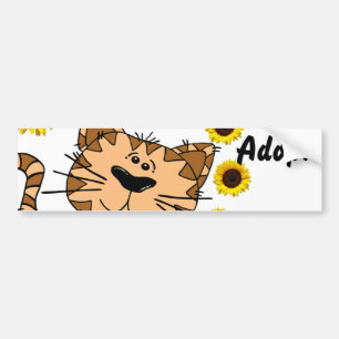 Autocollant De Voiture Chat Kitten Chien Adopter le pare-chocs Sticker