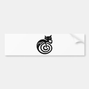 Autocollant De Voiture Chat noir