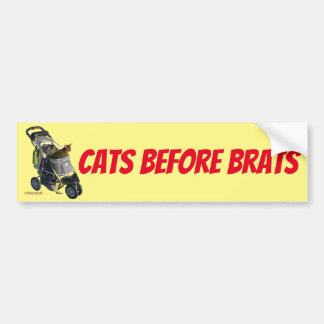 Autocollant De Voiture Chats avant adhésif pour pare-chocs de gosses