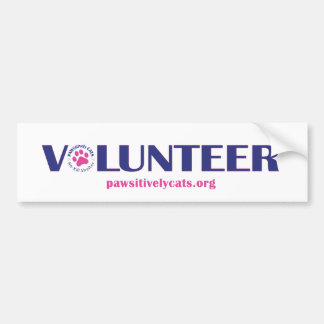 Autocollant De Voiture CHATS Bumpersticker VOLONTAIRE de PAWSitively