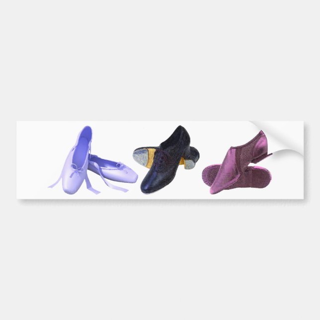 Autocollant De Voiture Chaussures de danse (Devant)