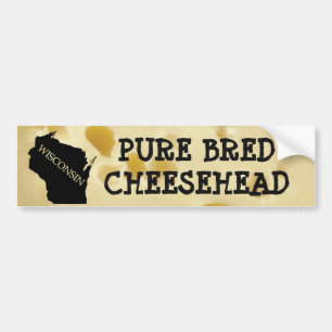 Autocollant De Voiture Cheesehead multiplié pur le Wisconsin Sticke de