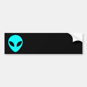 Autocollant De Voiture Chef Alien Aqua