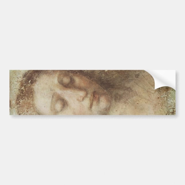 Autocollant De Voiture Chef du Christ (Christianisme) (Léonard de Vinci) (Devant)