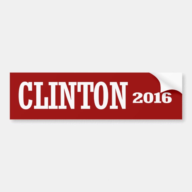 AUTOCOLLANT DE VOITURE CHELSEA CLINTON 2016 (Devant)