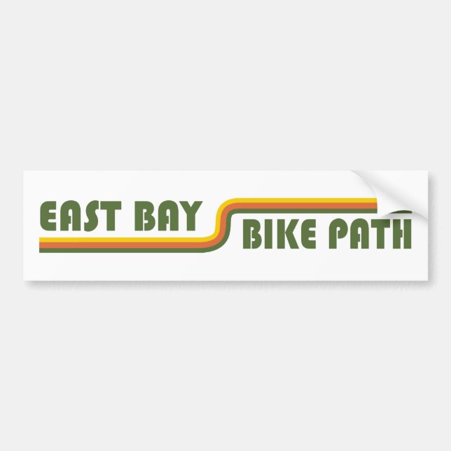 Autocollant De Voiture Chemin cyclable East Bay (Devant)