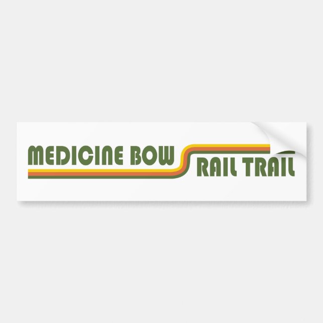 Autocollant De Voiture Chemin de fer Bow de médecine Wyoming (Devant)