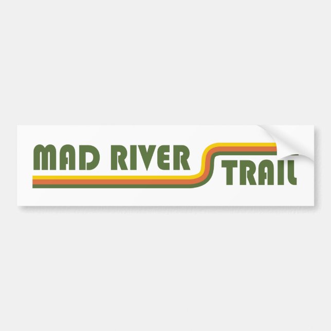 Autocollant De Voiture Chemin de la rivière Mad Dayton Ohio (Devant)