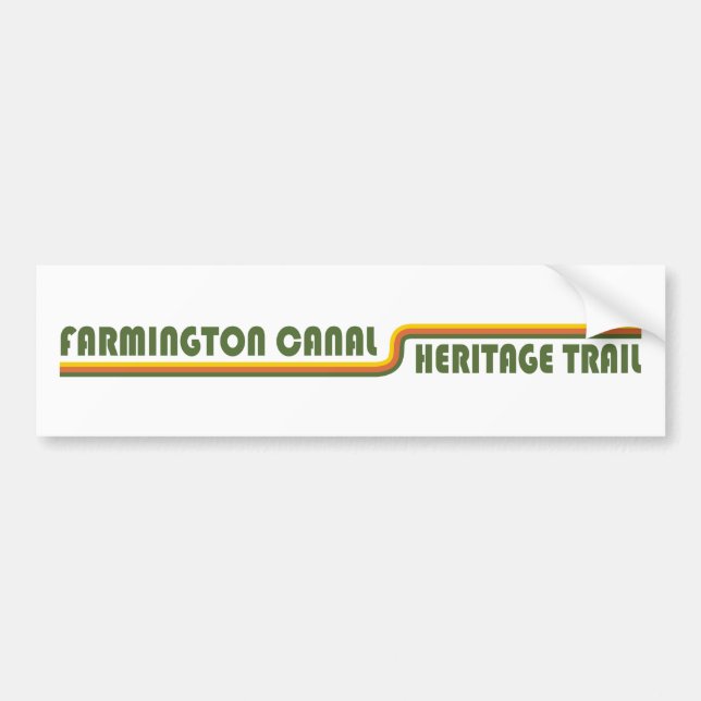 Autocollant De Voiture Chemin du patrimoine du canal de Farmington (Devant)