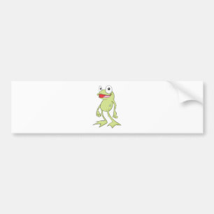 Autocollant De Voiture Chemise ouverte de sourire de bouche de grenouille