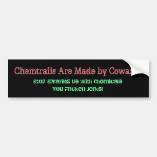 Autocollant De Voiture chemtrails d'adhésif pour pare-chocs de