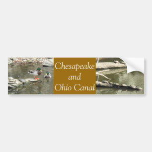 Autocollant De Voiture Chesapeake et canal de l'Ohio