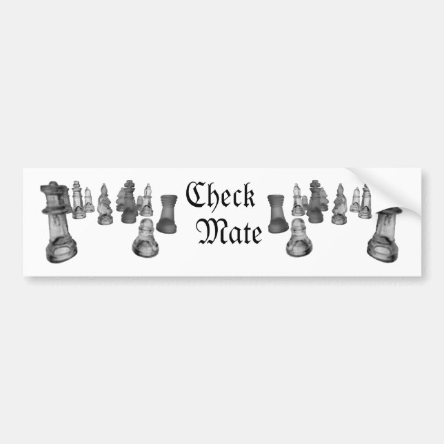 Autocollant De Voiture Chessmate de pare-chocs (Devant)