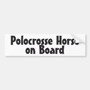 Autocollant De Voiture Cheval de Polocrosse à bord