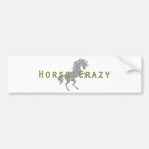 Autocollant De Voiture Cheval fou