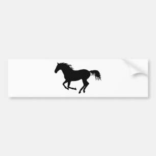 Autocollant De Voiture Cheval noir 1