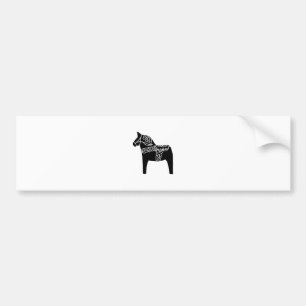 Autocollant De Voiture Cheval noir de Dala