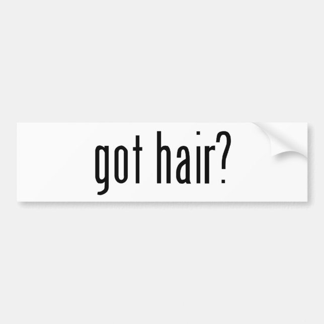 Autocollant De Voiture cheveux obtenus ? (Devant)