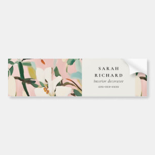 Autocollant De Voiture Chic Boho coloré rose Turquoise vert peint Floral