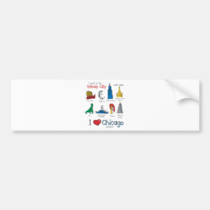 Autocollant De Voiture Chicago--kids-Icons-NEW-[Co