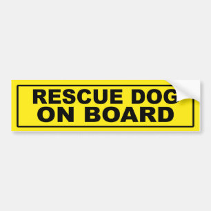 Autocollant De Voiture Chien de délivrance à bord