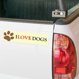 Autocollant De Voiture Chien d'empreintes