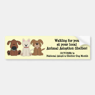 Autocollant De Voiture Chiens animaux d'Adoption-Délivrance/abri