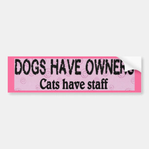 Autocollant De Voiture Chiens contre des chats