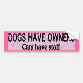 Autocollant De Voiture Chiens contre des chats